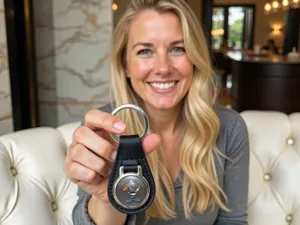 Porte‑clé Simili Minimal Haut Look Drift